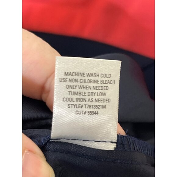 Dressbarn Womens Colorblock Sleeveless Dress Size 14 With Navy White & Pink - Picture 5 of 5